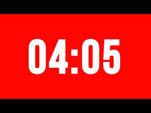 4 Minute 5 Second Timer With Alarm Without Music