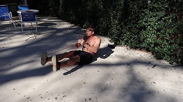 Resistance Band Russian Twists