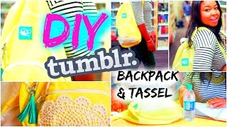 Back To Schooldiy Tumblr Backpack & Fringe Tel