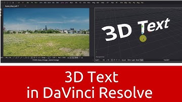 3D Text in DaVinci Resolve 12.5 !