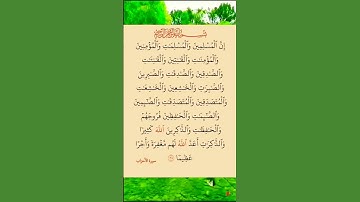 #القران_كريم 🎆#سوره #الاحزاب #اكسبلور 🌸 #استغفر_الله_واتوب_إليه_استغفر_الله_العظيم 🏵