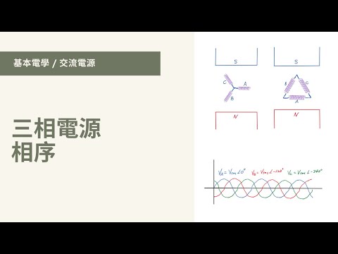 【基本電學 / 交流電源】(#2/#5) - 三相電源 - 相序