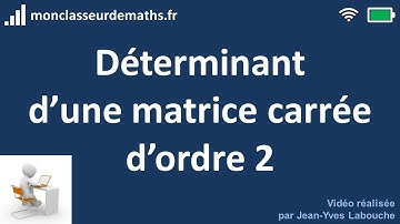 Matrices : Déterminant d