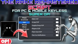 The Rake Remastered script - (ESP Players & Scrap, INF Run) -  Roblox-Scripter