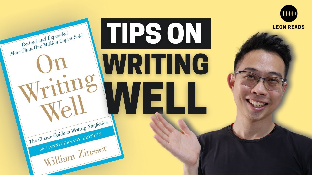 On Writing Well By William Zinsser | Book Review and Tips - YouTube