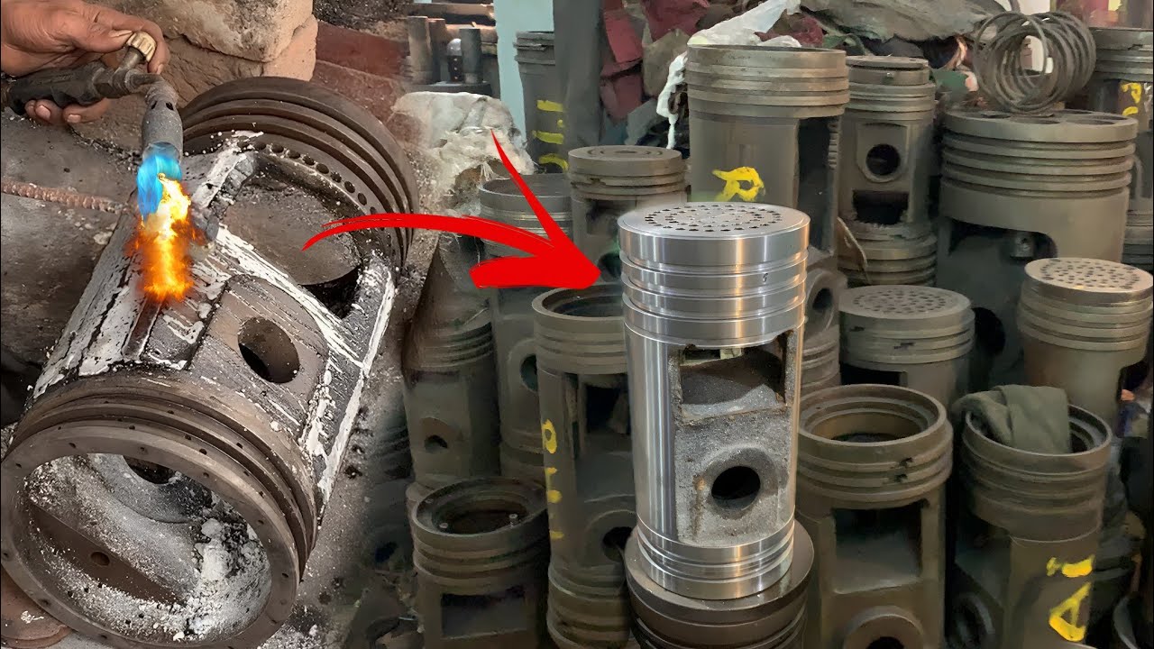 Restoring Cast Iron Pistons Remarkable Technique to Repair Wornout
