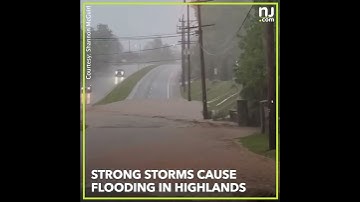 Strong storms cause flooding along parts of Jersey Shore