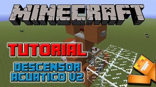 Tutorial Redstone -  Descensor acuatico v2 ( Minecraft / Xbox / PlayStation / Pc )