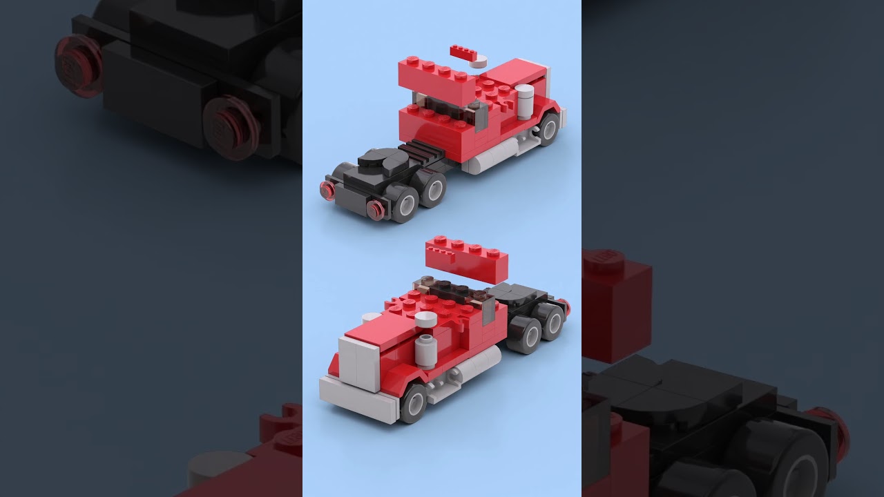 LEGO Micro Long Haul Truck 🚚✨ Mini Rig with Max Power! 🧱🔥  