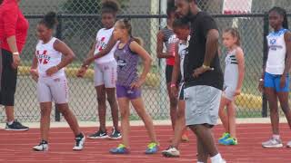 Aau 2022 H Town Hurricanes Wharton Meet Aria Burns, Ava Moore 100M