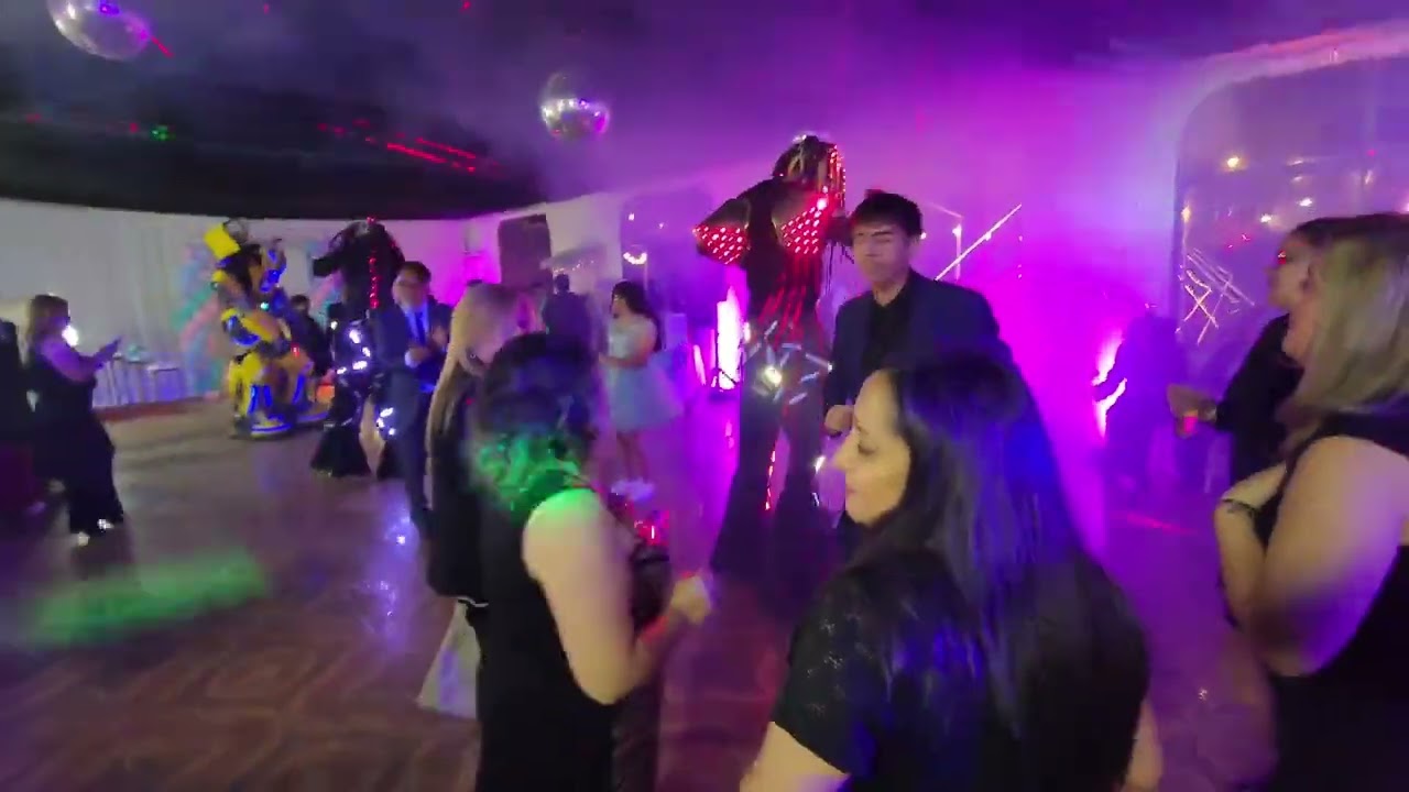 shows de Robot led fiesta de xv años