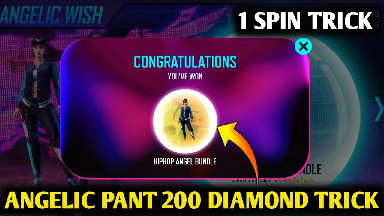 Angelic Wish Event Free Fire | Free Fire New Event | Ff New Event | Angelic Bundle 1 Spin Trick