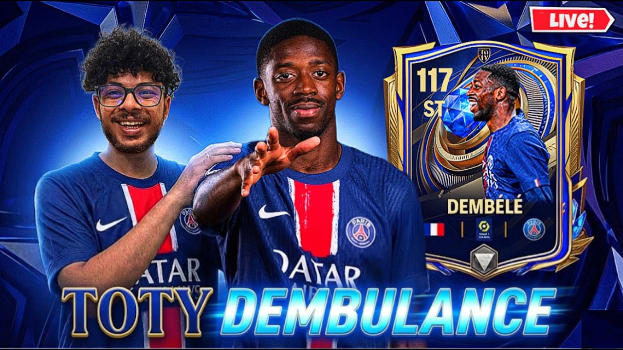 🔴 FC Mobile LIVE || DEMBELE IN TEAM ☠️ TOTY 🔥