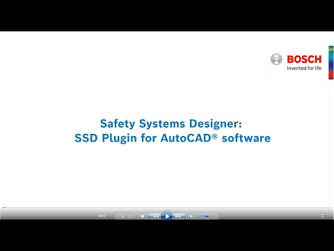 Bosch Security - Safety Systems Designer: SSD plugin for AutoCAD® software