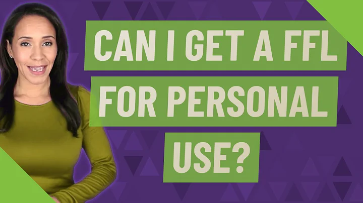 Can I get a FFL for personal use?