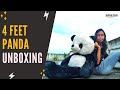 4 Feet Panda Soft Toy Unboxing | Giant Panda Soft Toy Unboxing | Best Valentine Gift For Girlfriend