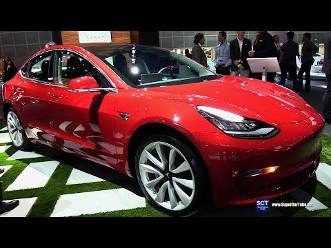 2018 Tesla Model 3 - Exterior Walkaround - 2017 LA Auto Show