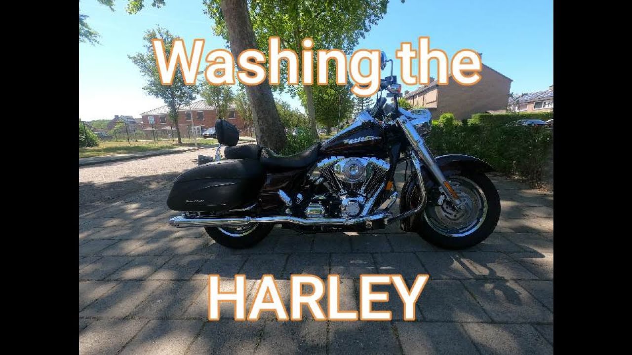 washing the Harley YouTube