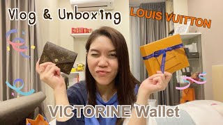 Vlog & Unboxing Louis Vuitton VICTORINE wallet กระเป๋าสตางค์ใบสั้นน่าใช้คุ้มค่าจริงมั๊ย 😍