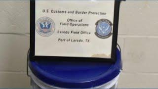 Border agents uncover meth hidden in buckets