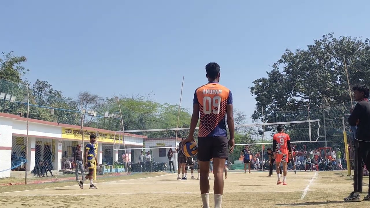 Azamgarh maaz vs yuvrajpur Vishal 💥😈💪#viralvideo #sports #subscribe #shortvideo #volleyball 