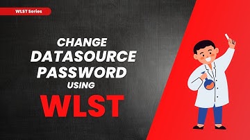 WLST Script for Datasource Password Update #wlst #datasource #password #update