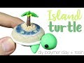 How to DIY Tropical Island Terrarium Turtle Polymer Clay/Resin Tutorial