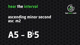Hear the Interval: Ascending Minor Second A5 - B♭5