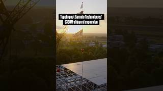 Topping out Saronics $300M shipyard expansion @JEDunnConstructionCo