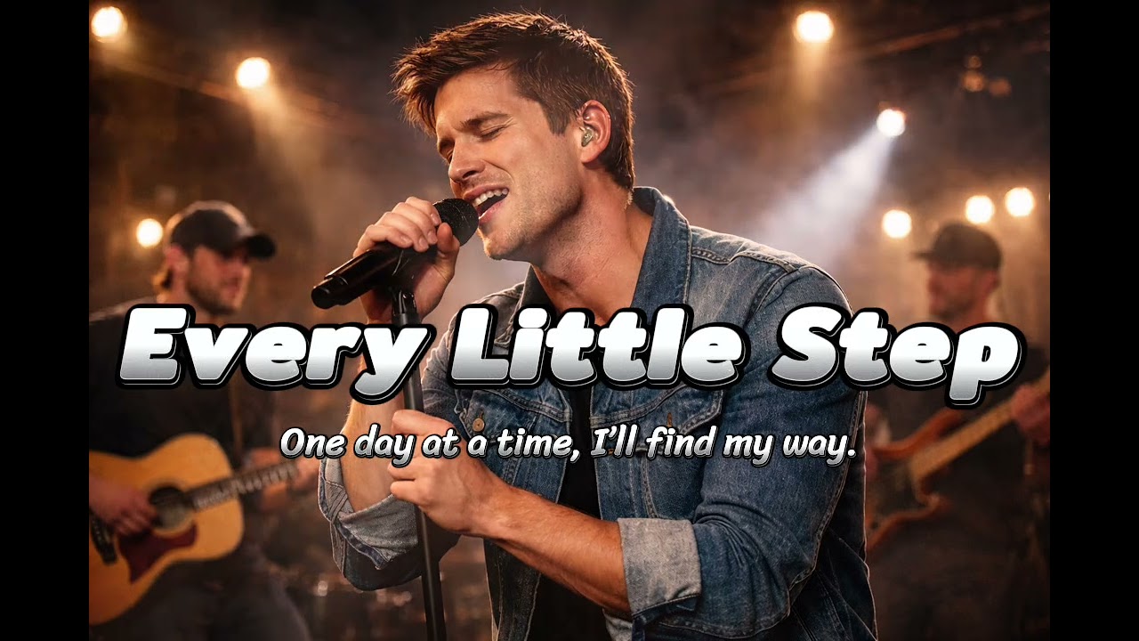 Step by Step: (Official Lyric Video) | Inspirational English Pop.