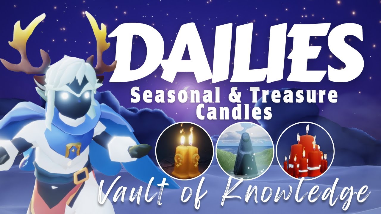 Today's Daily Quests, Seasonal Candles, & Treasure Candles in Vault of
