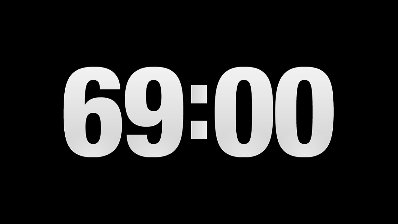 Countdown timer 1 hour and 9 minutes || 69 minutes