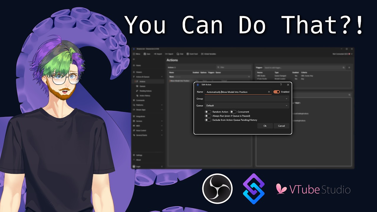 Preview of Automatic VTuber Model Positioning (Streamer.bot + VTube Studio + OBS) by bsquidwrd