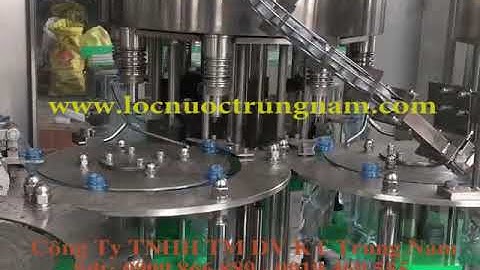 Máy chiết rót và đóng chai nước tinh khiết