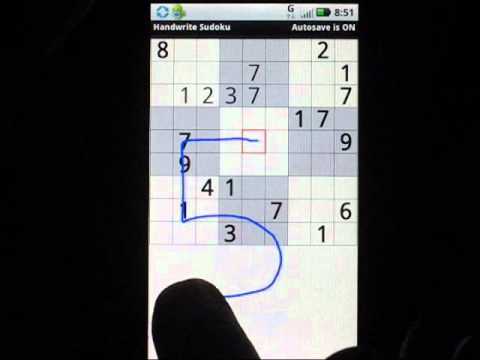 Scrittura a mano Sudoku