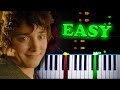 Concerning hobbits lord of the rings  easy piano tutorial