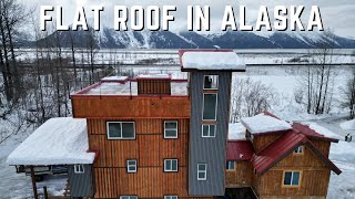 Getting through the Worst Part of the Build | Building my Own Flatroof Rooftop Deck House in Alaska