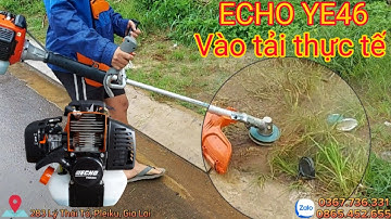 Máy cắt cỏ Echo YE46, Made In Japan. Trải nghiệm đánh cỏ thực tế. Bay gốc Mần Trầu.