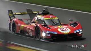 Ferrari 499P Hypercar TESTING HARD for Le Mans at Spa Francorchamps !