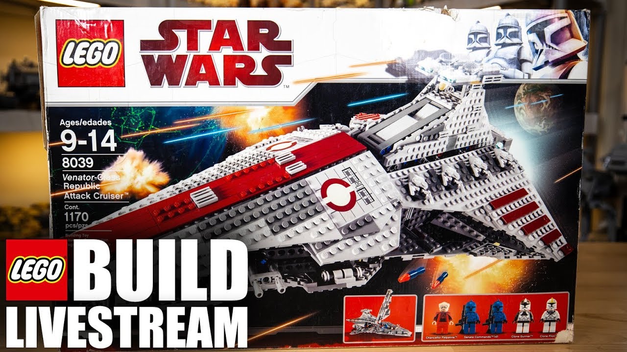 LEGO Venator Republic Attack Cruiser Build Livestream! 27) - 8039 - YouTube