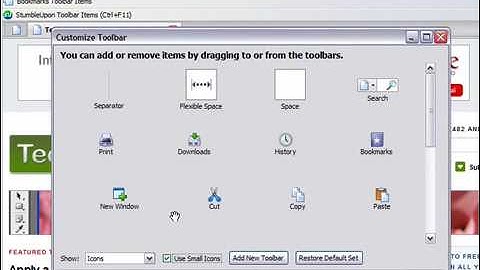 Use Small Icons in Firefox 3