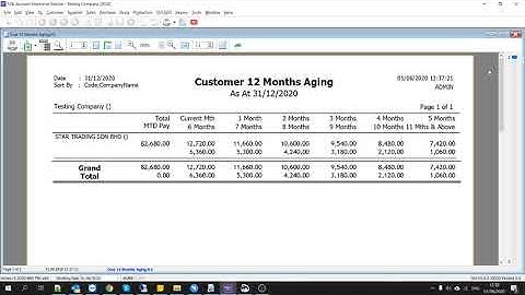 SQL Account_How to setting Customer Aging by Quarterly