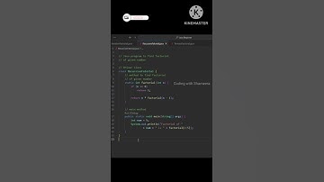 Factorial of a Number| Recursive Method |@CodingwithShameera1 #java #programming