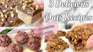 簡単オートミールレシピ！HEALTHY OATS DESSERT RECIPE!ふわふわオートミールマフィン！オートミールクッキー！