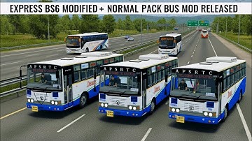 Grand release APSRTC Express bs6 normal & modified bus mod packs for bussid |APSRTC EXPRESS BUS MOD🔥