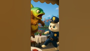 Mèo con bắt được quái vật Brainrot #shorts #cat #ai #meow #meo