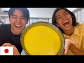 Japanese Try Filipino Sweets!(Leche Flan)