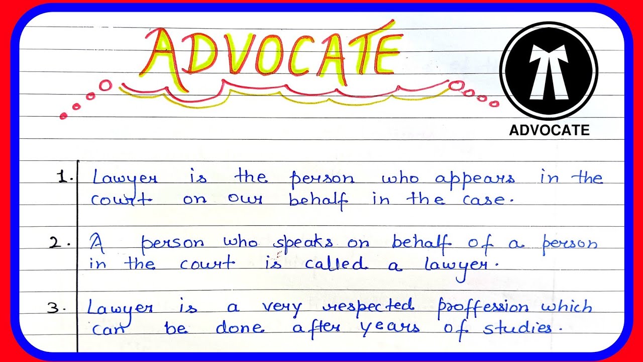 lawyer essay in english