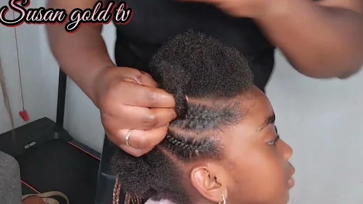 Bend pat line braids for kids/ How to make kids hair