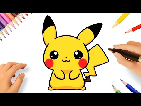 COMO DESENHAR O PIKACHU KAWAII FÁCIL⚡ 